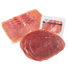 Runderrookvlees of Serrano ham